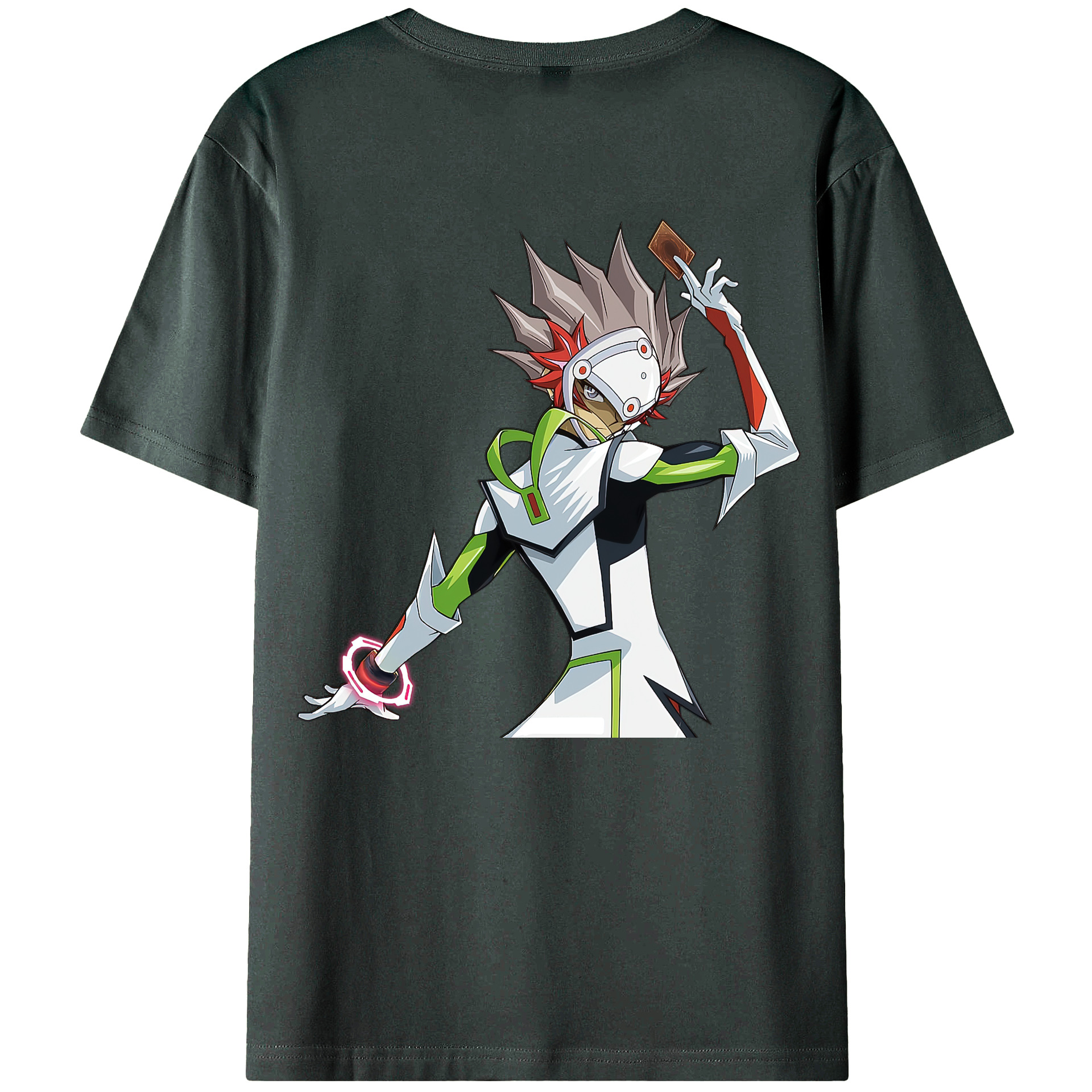 （画像用） 遊☆戯☆王 Yu-Gi-Oh! 綿100％ メンズ半袖Tシャツ（バックプリント） 通気性